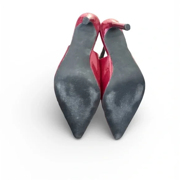 Chic Maroon Slingback Heels - Picture 4 of 4